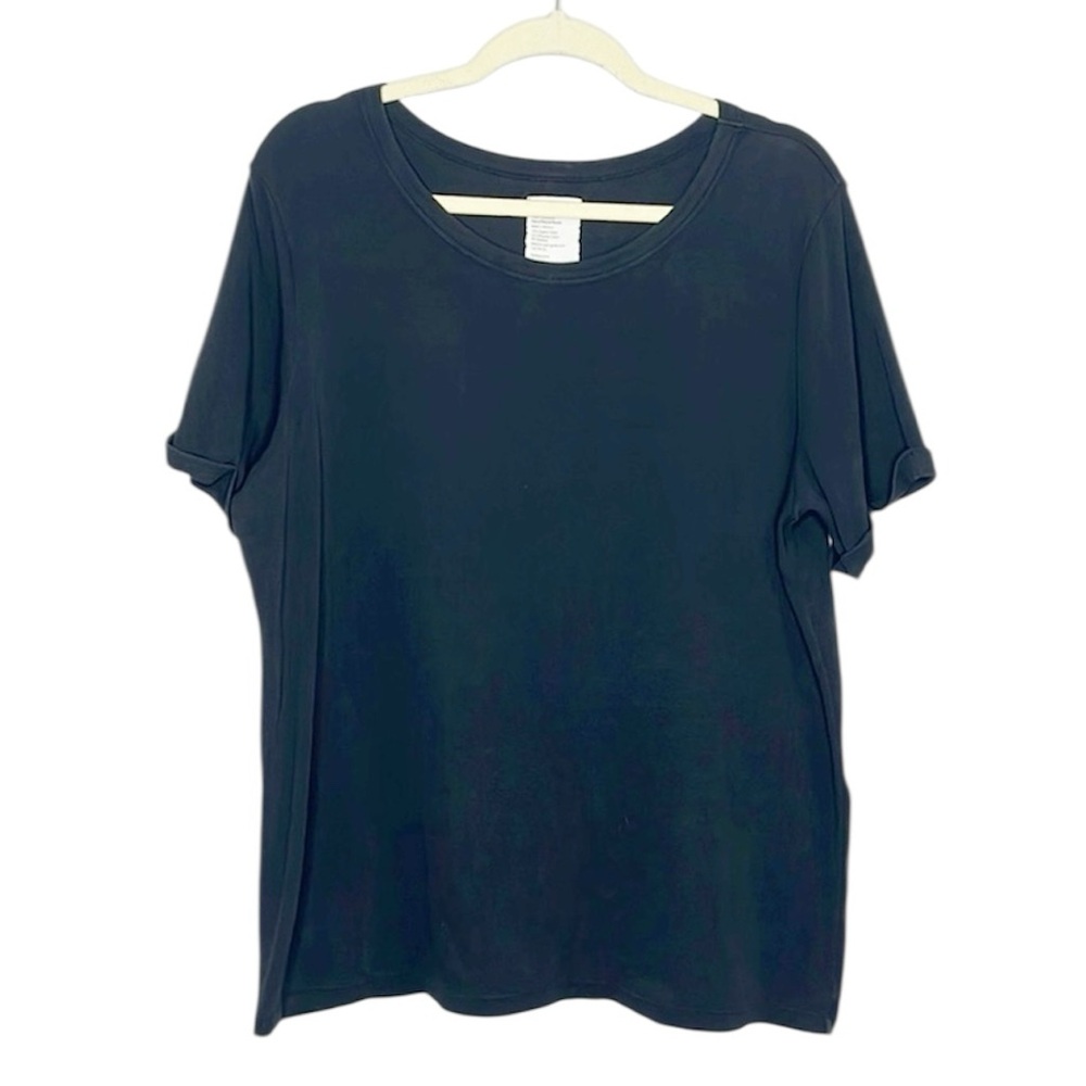 For Days Ribbed Knit black oversized tee size medium